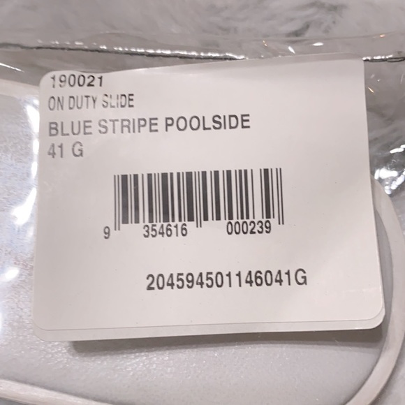 NWT James Smith On Duty blue stripe pool slide/41 - Picture 10 of 10